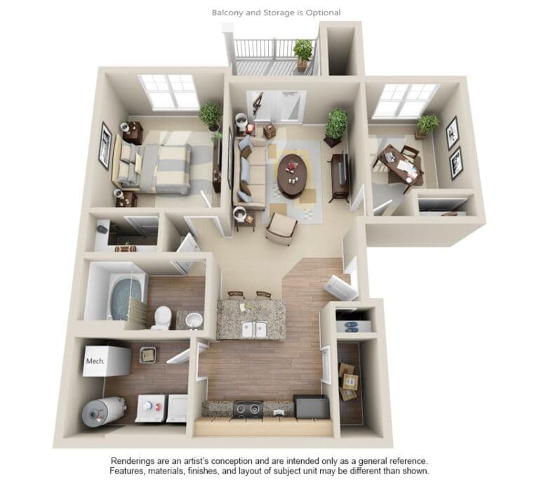 Apartments For Rent TGM Creekside Village - Arundel With Den ...